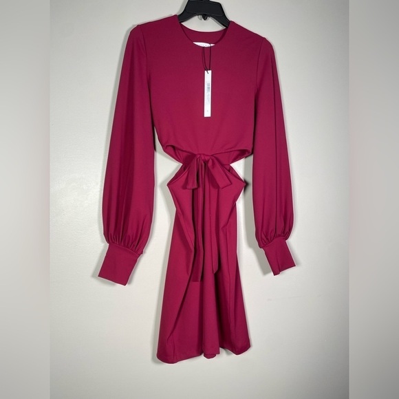 Susana Monaco - Cut Out Waist Bow Dress- - Picture 6 of 10